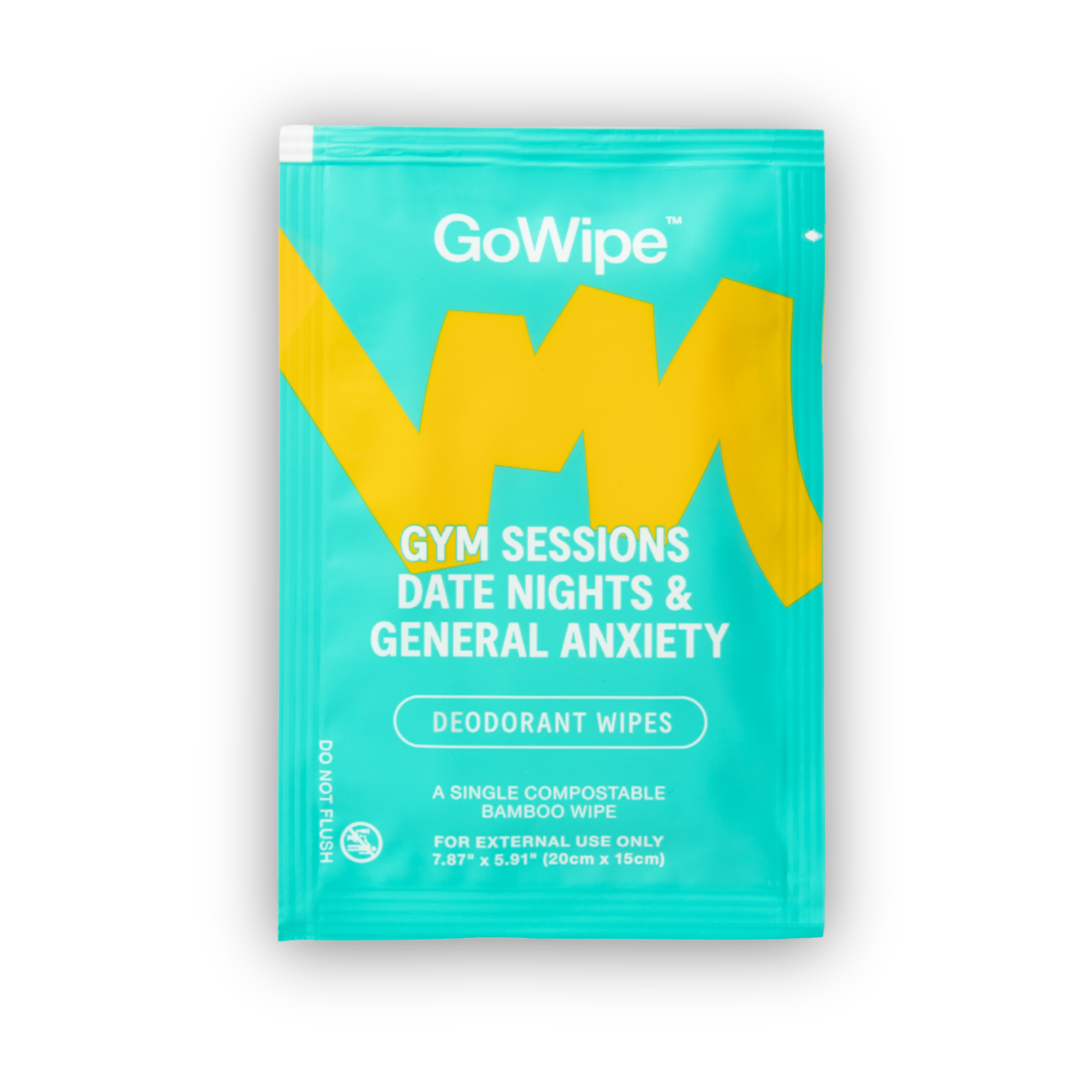 GoWipe Deodorant Wipes for underarms, workouts, travel days, and stress sweat