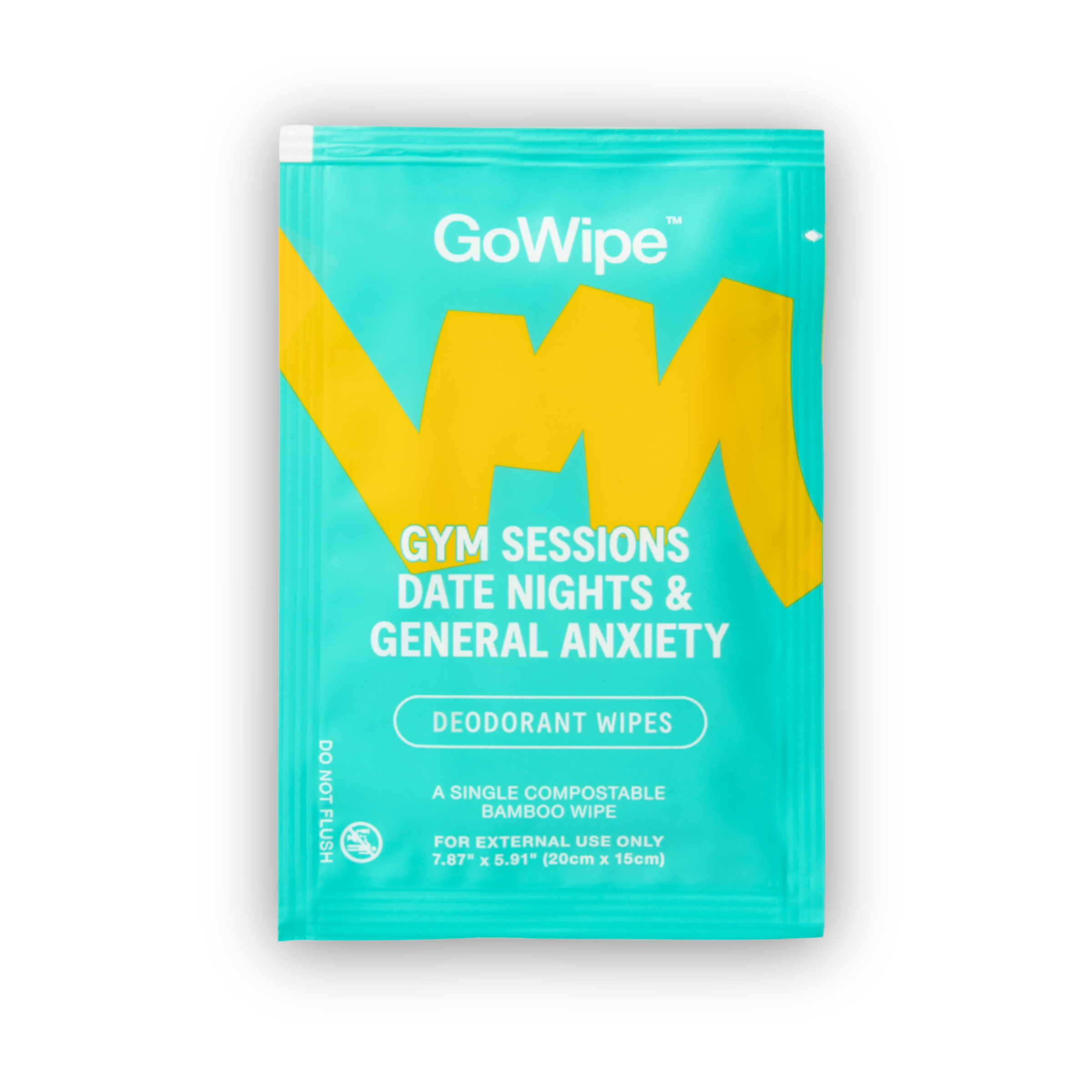 GoWipe Deodorant Wipes for underarms, workouts, travel days, and stress sweat