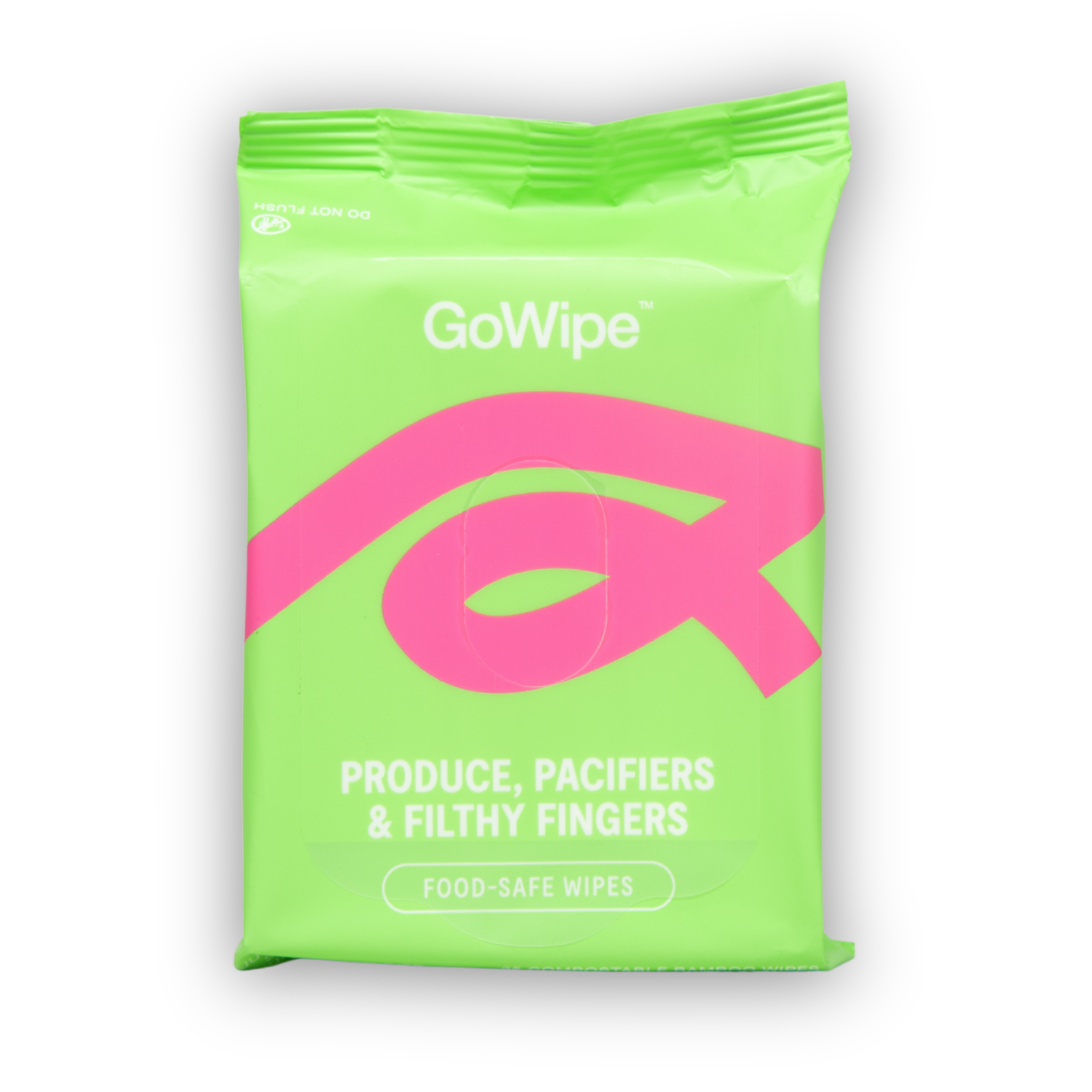 GoWipe Food-Safe Wipes 25 pack for fruits, vegetables, pacifiers, utensils, and food-safe cleanups